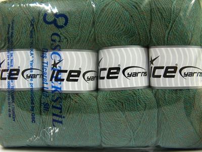 4x100gr. VIRGIN WOOL DELUXE Yeni Yün Haki  Lüks, Kışlık, 100% Yün