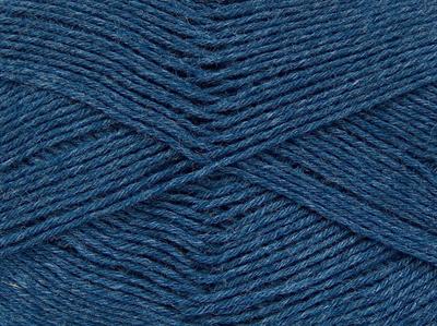 Lot of 2 x 150gr Skeins Ice Yarns VIRGIN WOOL SOCK (75% Virgin Wool) Yarn Jeans Blue
