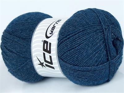 Lot of 2 x 150gr Skeins Ice Yarns VIRGIN WOOL SOCK (75% Virgin Wool) Yarn Jeans Blue