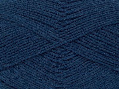 Lot of 2 x 150gr Skeins Ice Yarns VIRGIN WOOL SOCK (75% Virgin Wool) Yarn Navy