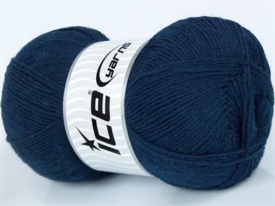 Lot of 2 x 150gr Skeins Ice Yarns VIRGIN WOOL SOCK (75% Virgin Wool) Yarn Navy