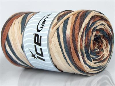 1x250gr. VISCOT RIBBON COLOR Viskon, Pamuk Krem, Kahverengi Tonları, Gri Tonları Şerit, Yazlık İplikler, Pamuk, Çok Kalın, Batik Desenli