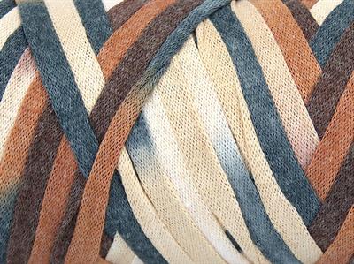 1x250gr. VISCOT RIBBON COLOR Viskon, Pamuk Krem, Kahverengi Tonları, Gri Tonları Şerit, Yazlık İplikler, Pamuk, Çok Kalın, Batik Desenli