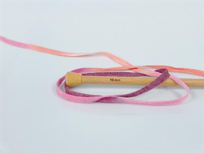 1x250gr. VISCOT RIBBON COLOR Viskon, Pamuk Turuncu, Maron, Pembe tonları Şerit, Yazlık İplikler, Pamuk, Çok Kalın, Batik Desenli