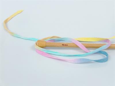 1x250gr. VISCOT RIBBON COLOR Viskon, Pamuk Pembe, Mavi, Sarı, Açık Gri, Nane Yeşil Şerit, Yazlık İplikler, Pamuk, Çok Kalın, Batik Desenli