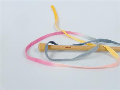 1x250gr. VISCOT RIBBON COLOR Viskon, Pamuk Pembe, Turuncu, Sarı, Açık Gri Şerit, Yazlık İplikler, Pamuk, Çok Kalın, Batik Desenli