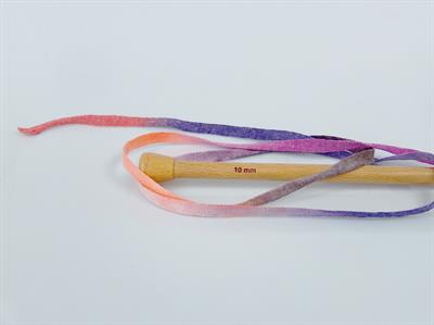 1x250gr. VISCOT RIBBON COLOR Viskon, Pamuk Pembe, Mor, Turuncu, Maron Şerit, Yazlık İplikler, Pamuk, Çok Kalın, Batik Desenli