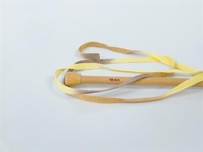 1x250gr. VISCOT RIBBON COLOR Viskon, Pamuk Sarı Tonları Şerit, Yazlık İplikler, Pamuk, Çok Kalın, Batik Desenli