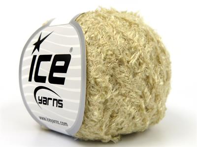 Lot of 6 Skeins Ice Yarns VISCOSE FUR (90% Viscose) Hand Knitting Yarn Cream