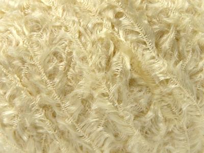 Lot of 6 Skeins Ice Yarns VISCOSE FUR (90% Viscose) Yarn Light Cream