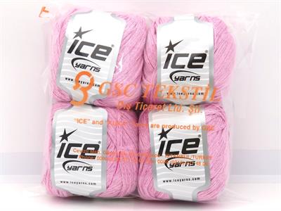 4x100gr. VISCOSE GLITZ Metalik Simli, Viskon Bebe Pembesi Metalik Simli, Viskon, Yazlık İplikler