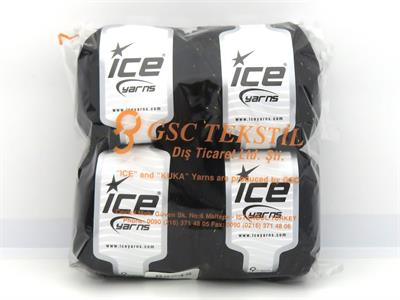 4x100gr. VISCOSE GLITZ Metalik Simli, Viskon Siyah Metalik Simli, Viskon, Yazlık İplikler