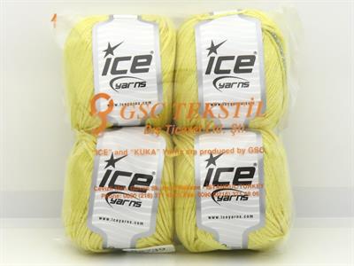 4x100gr. VISCOSE GLITZ Metalik Simli, Viskon Sarı Metalik Simli, Viskon, Yazlık İplikler