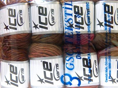 8x50gr. VIVID WOOL Akrilik, Yün Kahverengi, Yeşil, Pembe, Mavi Kışlık, Yün, Batik Desenli, Worsted