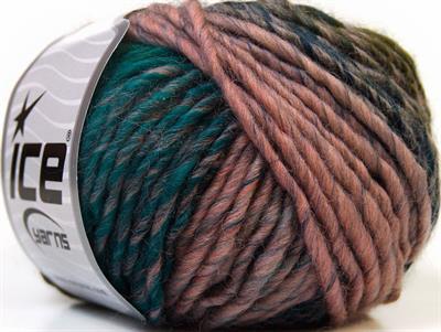 8x50gr. VIVID WOOL Akrilik, Yün Yeşil, Siyah, Mavi, Mor, Açık Pembe Kışlık, Yün, Batik Desenli, Worsted