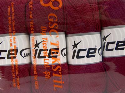 4x100gr. WAYUU Premium Akrilik Bordo Kışlık, Tığ İşi, Düz iplikler, 100% Akrilik