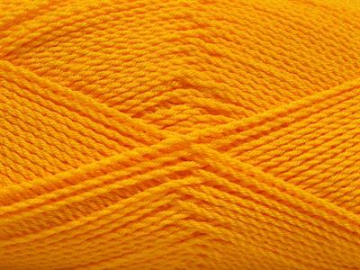 4x100gr. WAYUU Premium Akrilik Sarı Kışlık, Tığ İşi, Düz iplikler, 100% Akrilik