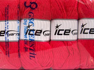 4x100gr. WOOL BULKY GLITZ Metalik Simli, Yün, Premium Akrilik Şeker pembe Metalik Simli, Kışlık, Yün, Kalın