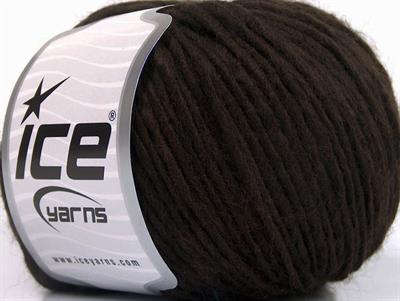 8x50gr. WOOL CORD ARAN Akrilik, Yün Koyu Kahverengi Kışlık, Yün, Worsted