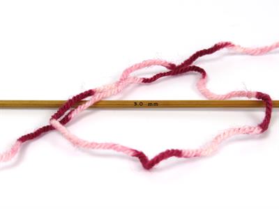 Lot of 4 x 100gr Skeins Ice Yarns WOOL DESIGN (35% Wool) Yarn Pink Shades Burgundy