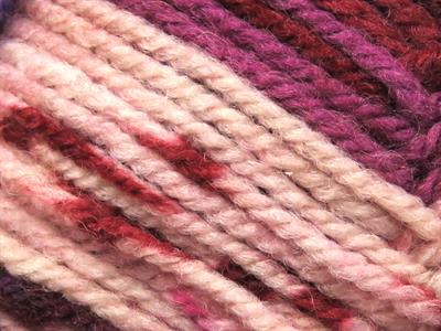 Lot of 4 x 100gr Skeins Ice Yarns WOOL DESIGN (35% Wool) Yarn Purple Pink Shades Burgundy Copper