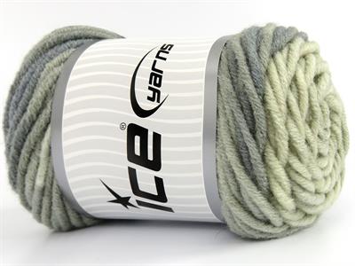 3x100gr. WOOL SUPERBULKY BATIK Yün, Akrilik Gri Tonları Kışlık, Yün, Düz iplikler, Çok Kalın, Batik Desenli, Akrilik