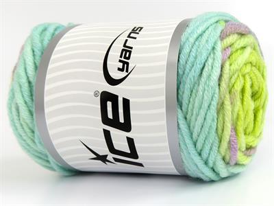 3x100gr. WOOL SUPERBULKY BATIK Yün, Akrilik Leylak, Deve Tüyü, Yeşil Tonları Kışlık, Yün, Düz iplikler, Çok Kalın, Batik Desenli, Akrilik