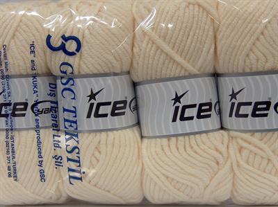 4x100gr. WOOL SUPERBULKY Yün, Akrilik Krem Kışlık, Yün, Düz iplikler, Çok Kalın, Akrilik