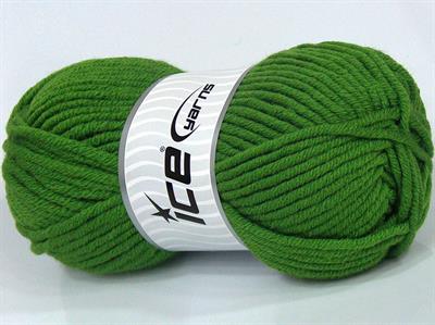 4x100gr. WOOL SUPERBULKY Yün, Akrilik Yeşil Kışlık, Yün, Düz iplikler, Çok Kalın, Akrilik