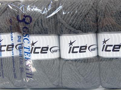 4x100gr. WOOL SUPERBULKY Yün, Akrilik Gri Kışlık, Yün, Düz iplikler, Çok Kalın, Akrilik