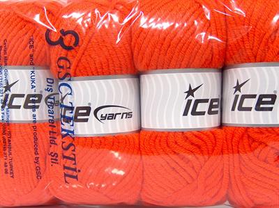 4x100gr. WOOL SUPERBULKY Yün, Akrilik Turuncu Kışlık, Yün, Düz iplikler, Çok Kalın, Akrilik
