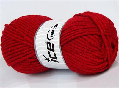 4x100gr. WOOL SUPERBULKY Yün, Akrilik Kırmızı Kışlık, Yün, Düz iplikler, Çok Kalın, Akrilik
