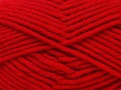 4x100gr. WOOL SUPERBULKY Yün, Akrilik Kırmızı Kışlık, Yün, Düz iplikler, Çok Kalın, Akrilik