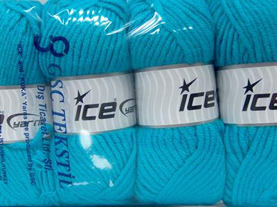 4x100gr. WOOL SUPERBULKY Yün, Akrilik Turkuaz Kışlık, Yün, Düz iplikler, Çok Kalın, Akrilik