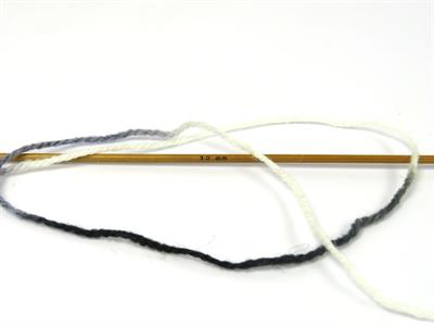 Lot of 4 x 100gr Skeins Ice Yarns WOOL VARICOLOR LIGHT (25% Wool) Yarn Grey Shades White Black
