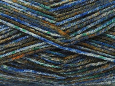 4x100gr. WOOL VARICOLOR LIGHT Yün, Akrilik Yeşil Tonları, Bakır, Mavi Tonları Kışlık, Yün, Batik Desenli, Akrilik