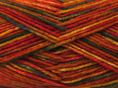 4x100gr. WOOL VARICOLOR LIGHT Yün, Akrilik Yeşil Tonları, Altın tonları Kışlık, Yün, Batik Desenli, Akrilik