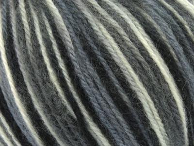 4x100gr. WOOL VARICOLOR WORSTED Yün, Akrilik Siyah, Beyaz, Gri Tonları Kışlık, Yün, Batik Desenli, Worsted, Akrilik