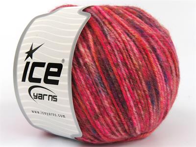 Lot of 4 x 100gr Skeins Ice Yarns WOOL VARICOLOR WORSTED (25% Wool) Yarn Pink Shades Copper Gold Blue
