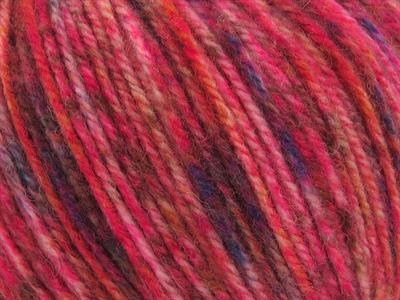 Lot of 4 x 100gr Skeins Ice Yarns WOOL VARICOLOR WORSTED (25% Wool) Yarn Pink Shades Copper Gold Blue