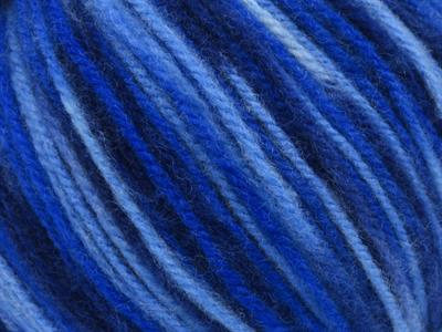 4x100gr. WOOL VARICOLOR WORSTED Yün, Akrilik Mavi Tonları Kışlık, Yün, Batik Desenli, Worsted, Akrilik