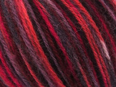 4x100gr. WOOL VARICOLOR WORSTED Yün, Akrilik Bordo, Fuşya, Somon, Mor Tonları Kışlık, Yün, Batik Desenli, Worsted, Akrilik