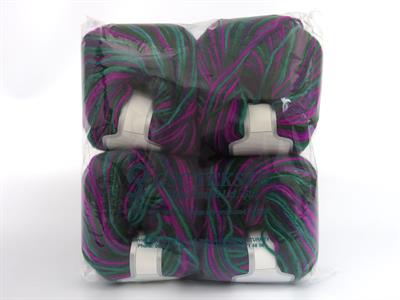 4x100gr. WOOL VARICOLOR WORSTED Yün, Akrilik Yeşil Tonları, Mor Tonları Kışlık, Yün, Batik Desenli, Worsted, Akrilik