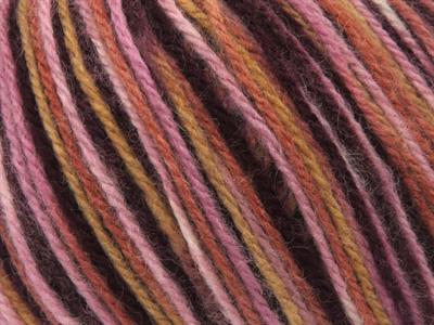 4x100gr. WOOL VARICOLOR WORSTED Yün, Akrilik Maron, Bakır, Pembe tonları Kışlık, Yün, Batik Desenli, Worsted, Akrilik