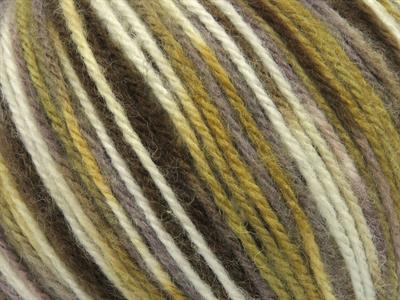 4x100gr. WOOL VARICOLOR WORSTED Yün, Akrilik Beyaz, Kahverengi Tonları Kışlık, Yün, Batik Desenli, Worsted, Akrilik