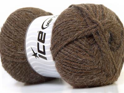 Lot of 4 x 100gr Skeins Ice Yarns ZERDA ALPACA (30% Alpaca 70% Dralon) Yarn Brown