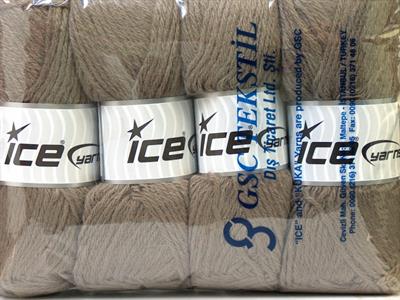 Lot of 4 x 100gr Skeins Ice Yarns ZERDA ALPACA (30% Alpaca 70% Dralon) Yarn Camel