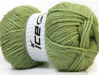 Lot of 4 x 100gr Skeins Ice Yarns ZERDA ALPACA (30% Alpaca 70% Dralon) Yarn Green
