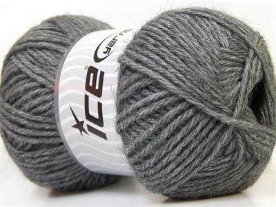 Lot of 4 x 100gr Skeins Ice Yarns ZERDA ALPACA (30% Alpaca 70% Dralon) Yarn Grey