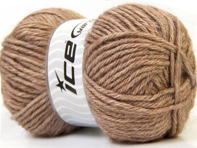 Lot of 4 x 100gr Skeins Ice Yarns ZERDA ALPACA (30% Alpaca 70% Dralon) Yarn Light Brown